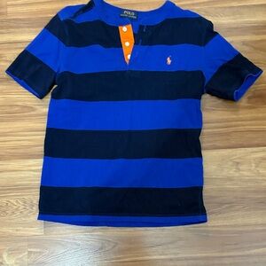 Polo by Ralph Lauren Kids Striped Blue and Black Polo